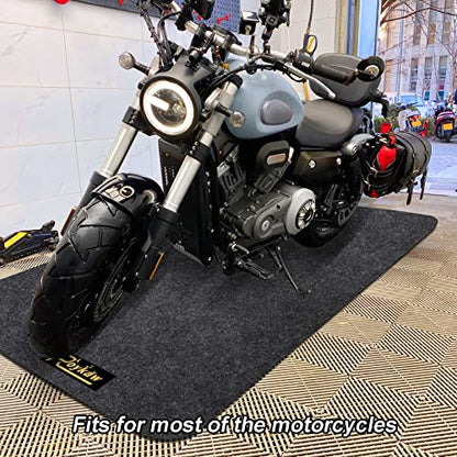 Roykaw Garage Floor Mat and Mechanic Pad, Motorcycle Parking Mat,Protect Floor from Spills, Drips, Splashes and Stains, Oil Absorbent/Cut to Size/Waterproof/Non Slip Design - 39.3" x 72.8" - size: 39.3x72.8"