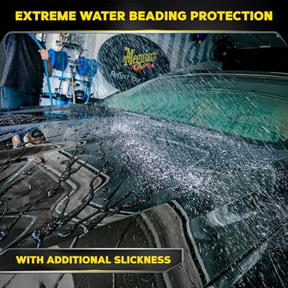 Meguiar's Hybrid Ceramic Liquid Wax, Shield Your Paint with a Residue-Free Liquid Car Wax with Advanced SiO2 Hybrid Technology and Long-Lasting Water-Beading Protection, 16 Oz Bottle - size: 16 Fl Oz (Pack of 1)