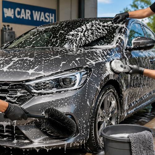 YOUlDIANZI 15Pcs Wheel Brush Kit for Cleaning Wheel and Tire, Wheel and Rim Brush, Car Detailing Brushes, Tire Brush, Bendable & Durable Car Wheel Rim Cleaner Brush Set,Car Cleaning Brush Supplies Kit
