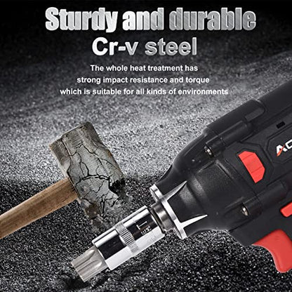 AOBEN 64Pcs Master Torx Bit Socket and External Torx Socket Set, 1/4, 3/8, 1/2-inch(E4-E24, T6-T70,TT6-TT70,TP8-TP60), S2 and Cr-V Steel, Includes Socket Adapters - size: Large