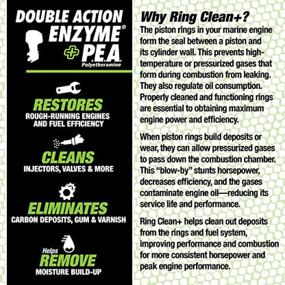 Star Brite Star Tron Ring Clean Plus Deposit Control - Cleans Injectors, Valves, & Entire Engine to Restore Power & Efficiency - 16 OZ Treats 160 Gallons (095616) - style: 16 Ounce