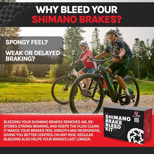 BleedZone Shimano Brake Bleed Kit with Mineral Oil - Hydraulic Brake Bleed Kit for Shimano Disc Brakes, Bike Brake Bleeder Kit, MTB Brake Bleed Kit, and Mineral Oil Brake Maintenance - size: Road: 2x 100ml BleedZone