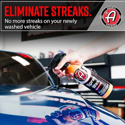 Adam's Polishes Spray Wax Gallon - Premium Infused Carnauba Car Wax Spray For Shine, Polish & Top Coat Paint Protection | Car Wash Enhancer & Clay Bar Lubricant | Car Boat Motorcycle RV Detailing - size: 128 Fl Oz (Pack of 1)