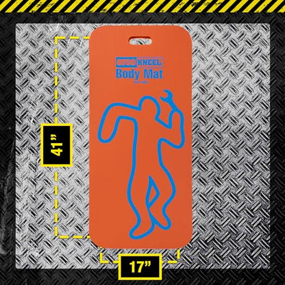 Body Work Mat, 41" x 17", 1" Thick Closed-Cell Foam | Heavy-duty body pad, Closed-cell foam, Aircraft maintenance, Industrial work, Garage use, Anti-fatigue - size: Body