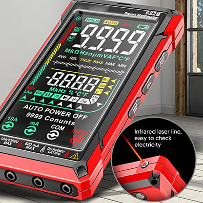 Digital Multimeter Kit Smart Touch Large Screen Rechargeable Digital Tester Fully Automatic Non Burning Ohm Amp Volt Meter