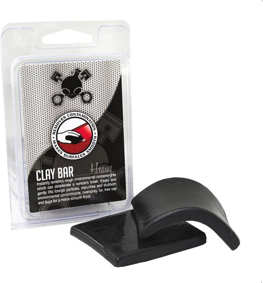 Chemical Guys Cly_403 Heavy Clay Bar, Black (100 g) (Pack of 12) - size: Heavy Duty (Pack of 12), style: Heavy Clay Bar Black