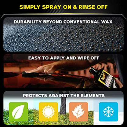 Meguiar's Ultimate Liquid Wax, Improved Liquid Car Wax Formula for Durable Protection that Shines, Premium Towel and Applicator Pad Car Accessories Included, 16 Oz Bottle - size: 16 Fl Oz (Pack of 1), style: Liquid Wax