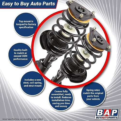 Pair Front Left Right Shocks Struts w/Spring For Mercedes E320 E350 E500 E550 E55 E63 CLS550 CLS55 CLS63 AMG W211 W216 - BuyAutoParts 75-898902C New