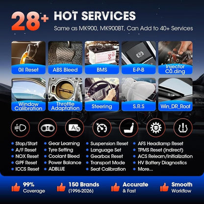 Autel MaxiCOM MK808S Bidirectional Scanner: 2026 Same as MaxiCheck MX808S MX900 MK900BT MK808BT Pro, 3000+ Active Test, 28+ Service for 200+ Brands, OBD2 All System Diagnose, FCA Autoauth & SGW, OS 11 | 2026 Bidirectional OBD2 Tool as MaxiCheck MX900 MX80