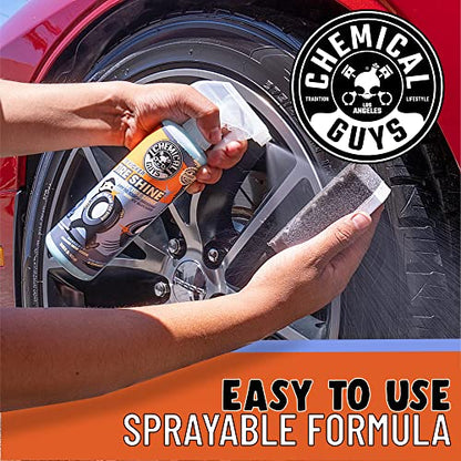 Chemical Guys, Tire Kicker Extra Glossy Tire Shine for Rubber, 1 Gallon | Sprayable dressing revives a deep wet look on tires, trim and bumpers, dries to the touch with no greasy sling - size: 128 fl Oz, style: Only