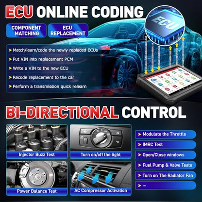 LAUNCH X431 PRO3S+ Elite with SmartlinkC 2.0,2026 Bi-Directional Scan Tool with J2534,OEM Topology Map, HD Truck Scan,ECU Code,CANFD &DOIP,FCA AutoAuth,60+ Service,2 Years Update