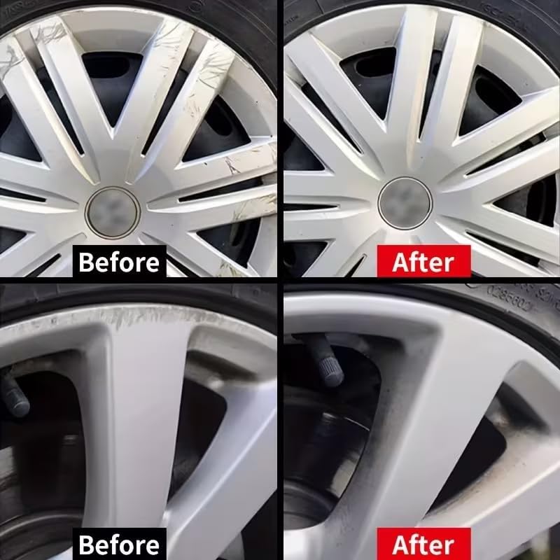 Chrome Polish Cream - Car Metal Polish for Rust & Oxidation Removal, Quick Refurbishment & Long-Lasting Protection for Chrome Wheels, Bumpers, Trim, Accessories