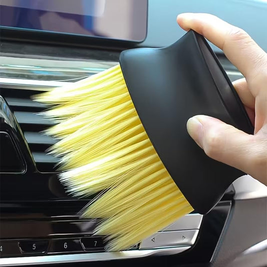 2-in-1 Car Detailing Brush Set, Interior Cleaning Tools with Soft & Hard Bristles, Dual-Head Design for Dashboard, Vents, Buttons, and Gentle or Tough Surfaces