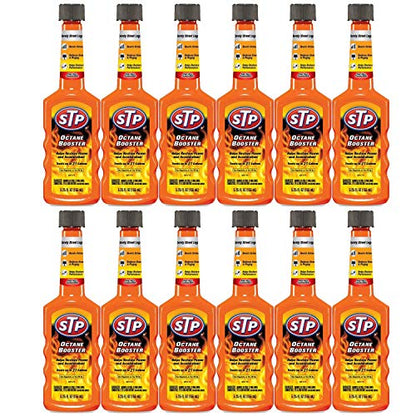 STP Octane Booster, Fuel Intake System Cleaner, Bottles, 5.25 Fl Oz, Pack of 12 - style: Octane Booster (12 Pack)