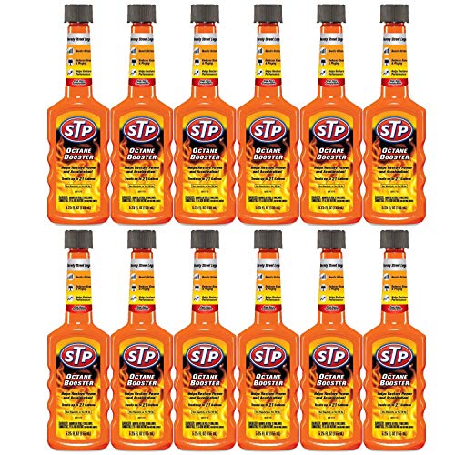 STP Octane Booster, Fuel Intake System Cleaner, Bottles, 5.25 Fl Oz, Pack of 12 - style: Octane Booster (12 Pack)