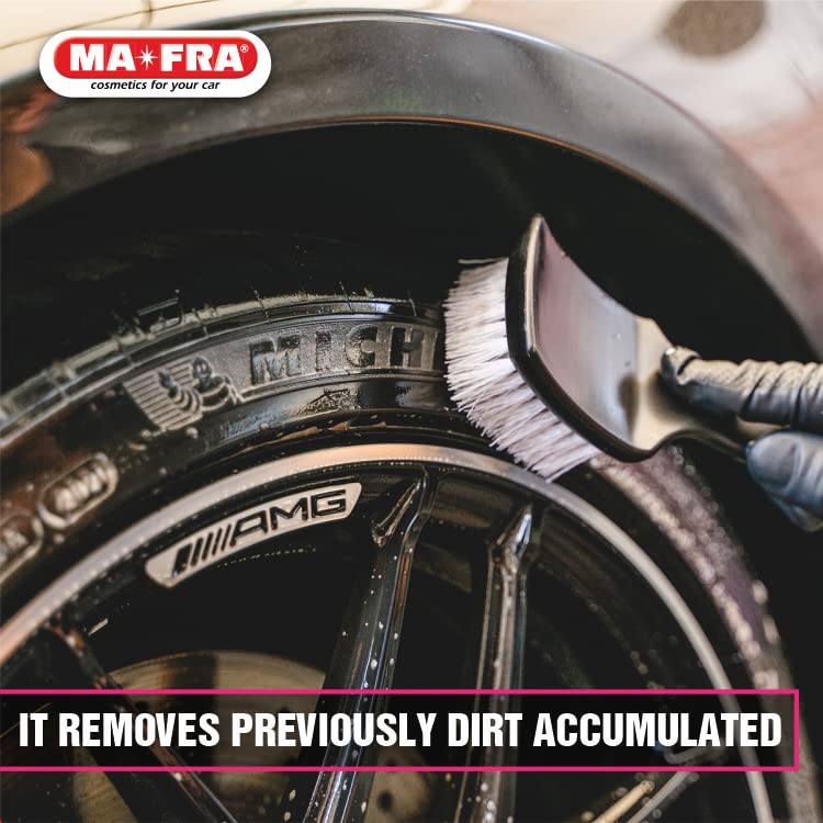 MANIAC LINE MAFRA Wheel and Tyre Cleaner | 2 in 1 for Rims and Tyres | Fast Brake Dust and Road Film Removal | Foam or Spray Application | Safe on Alloy Painted and Clear Coated Wheels | 1 Liter - size: 33.8 Fl Oz (Pack of 1)