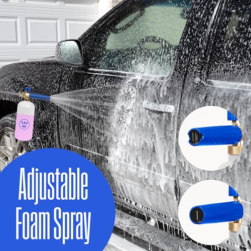 Westinghouse Foam Cannon for Pressure Washers - 3600 Max PSI, 1/4” Connector - for Gas and Electric Pressure Washers