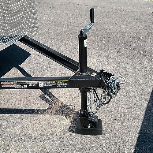 Jack Wheel Chock, Heavy Duty Reinforced Dual Trailer Swirl Jack Caster Wheel Dock, Rubber Double Wheel Chock for Caravans and Trailers Camper Tent - color: Large - Dual Wheel
