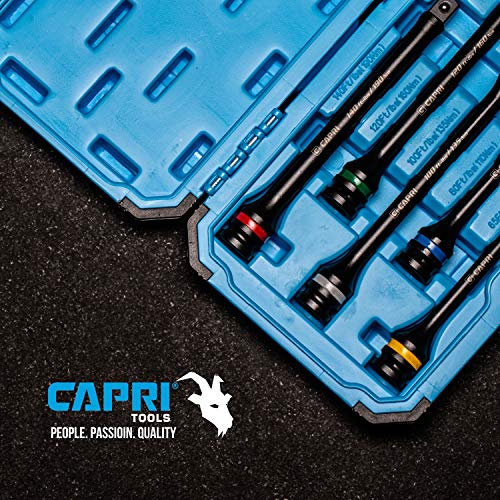 Capri Tools 30083 Torque Limiting Extension Bar Set (5 Piece), 65-140 ft. lbs., 1/2 in. Drive - size: 65-140 ft-lbs / 5-Piece Set w. Case