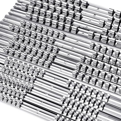Tandefio 15 Pcs Metal Socket Rails Set Socket Organizer Holder 16 Clip on Rail Tool Organizer Storage, 1/4-inch, 3/8-inch, 1/2-inch