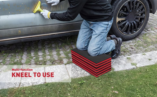 Foldable Thick EVA Mat, Folding Thick Mat with Carrying Handles Mechanic Mat for Working Under Car, Kneeling Mat for Garage, Picnicking, Gardening, Foam Sleeping Mat for Camping, Home Gym