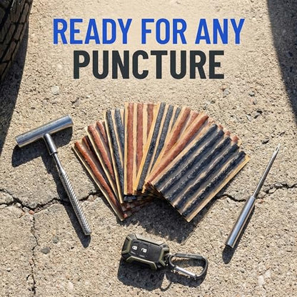 Tire Repair Plugs, Tire Patches Fix a Flat Tire, Heavy Duty Tire Plug, Repair Tubeless Off-Road Tires for Car, RV, SUV, Truck, Motorcycle, Tractor, Mower, Wheelbarrow [Multi-Size: 25Pcs] - size: 25 PCS
