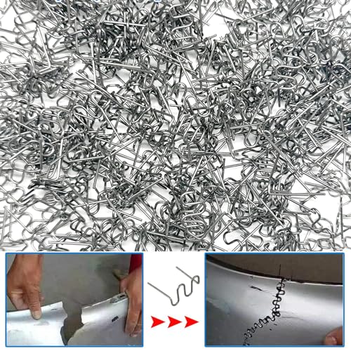 1000pcs 0.8mm Plastic Welder Staples,Welding Staples,Wave Hot Staples Welding Rods Supplies for Welder Gun to All Plastic Fix Repair Car Bumpers,Cracks - color: 1000pcs 0.8mm Wave Staples