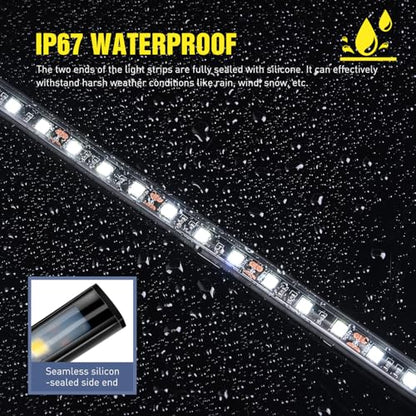 Nilight Under Hood Light Strip 21 LED Waterproof Underhood Work Lights with On/Off Switch Blade Fuse Engine Bay Repair Lamp White 12V for Car Truck SUV - size: 15.7 inch 1 piece