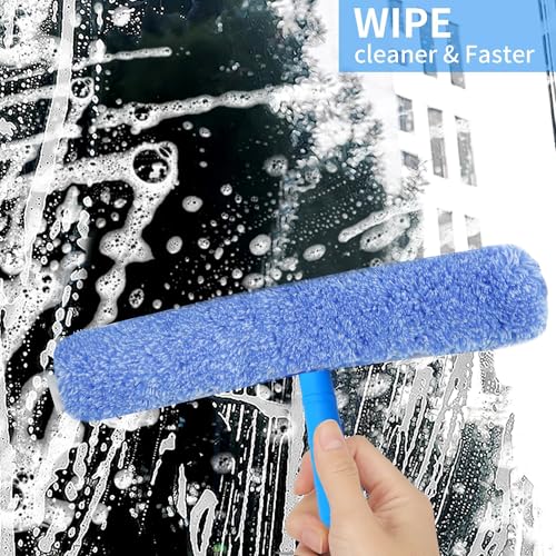 Window Washing Kit,Window Cleaning Squeegee Kit with Bucket | window Cleaning Tool,Squeegee with Shelf Storage for Window Cleaning,window squeegee for home Outdoor Commercial Use - size: 17.7"L x 10.63"W x 7.87"H