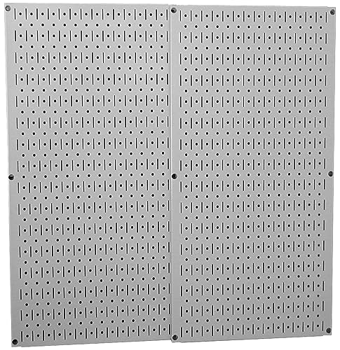 Wall Control 30-P-3232G Gray Metal Pegboard Pack - color: Gray
