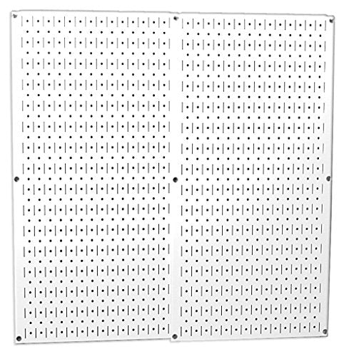 Wall Control 30-P-3232W White Metal Pegboard Pack - color: White