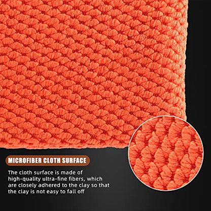 SPTA Clay Mitt, Pro Medium Grade Clay Bar Infused Mitt, Car Detailing Glove Quickly Removes Debris from Your Paint, Glass, Wheels, & More -CB306 - color: Clay Mitt With Hole Style