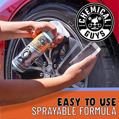 Chemical Guys Tire Kicker Sprayable Extra Glossy Tire Shine (Works on Rubber, Vinyl & Plastic) Safe for Cars, Trucks, Motorcycles, RVs & More, Extra Large Size 32 fl oz - size: 32 Fl Oz (Pack of 1), style: Only
