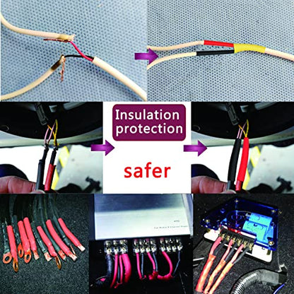 Wire Heat Shrink Tubing Kit + Mini Heat Gun for Shrink Tubing + 328pcs 2:1 Wire Shrink Wrap Tubing + for Wires,Shrink Wrap and Cable Repair. - size: Shrink Ratio 2:1