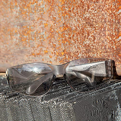 BISON LIFE Clear Safety Glasses – ANSI Z87.1 Certified Scratch & Impact Resistant Eye Protection Goggles for Men & Women - color: 4 Colors