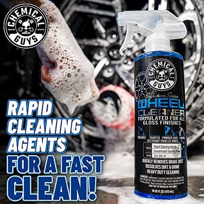 Chemical Guys CLD_203 Signature Series Wheel Cleaner, Formated For All Gloss Finishes, Safe for Cars, Trucks, SUVs, Motorcycles, RVs & More 128 fl oz (1 Gallon) - size: 128 Fl Oz (Pack of 1)