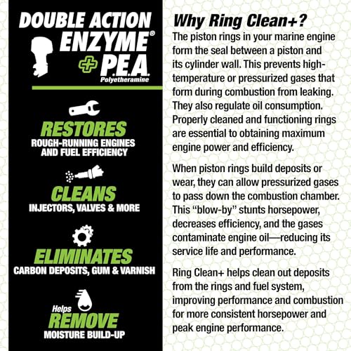 Star Brite Star Tron Ring Clean Plus Deposit Control - Cleans Injectors, Valves, & Entire Engine to Restore Power & Efficiency - 16 OZ Treats 160 Gallons (095616) - style: 8 Ounce