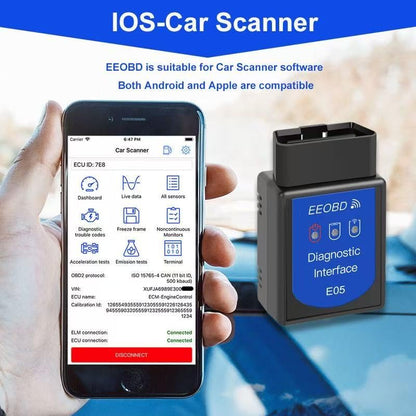 OBD2 Scanner Bluetooth Gasoline Car Check Engine Wireless OBDII Code Reader | Not fit Heavy Truck/Diesel vehicle/Electric Vehicle/Hybrid Vehicle, Support IOS Android Windows