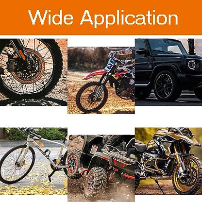 14.5" Tire Spoon Dirt Bike Tire Changing Spoons Tool Lever Steel Spoons Kit for Motorcycle ATV Lawn Mower (3 Tire Spoons+ 2 Rim Protectors)