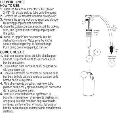 CUSTOM ACCESSORIES Pennzoil 36671 Pennzoil Fluid Transfer Pump - Gallon - size: Gallon