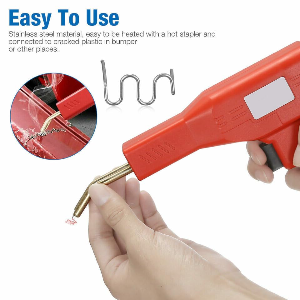 Hot Staples - 500PCS Welding Rods Hot Staples Repair Kit For Plastic Welder Gun, Bumper Repair Welding Wire For Machine, Car Bumpers, Dashboards & Lamp Holders Welder Accessories