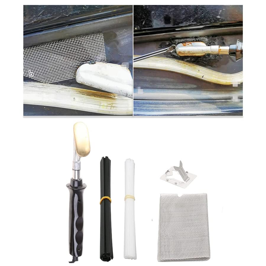 110V Welding Iron Car Plastic Fender Bumper Repair Kit Hot Stapler Welder Tool