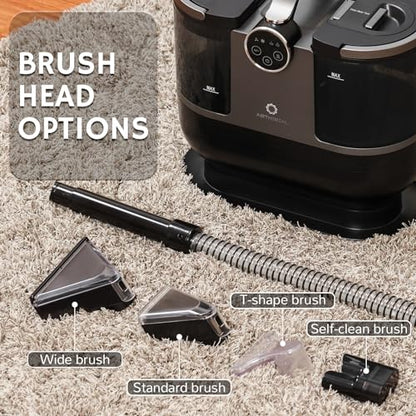 Airthereal S1 Carpet Cleaner Machine, Instant Heating Portable Upholstery Spot Cleaner, Shampooer Machine with Self-Cleaning, 14 Kpa Stain Remover Deep Cleaner for Pets, Stairs, Car Seat and Couch - color: Grey