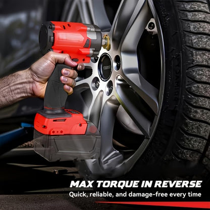 Brushless Impact Wrench(Battery Not Include), High-torque Wireless Electric Impact Gun, 4500 Rpm High-torque Impact Driver, Electric Impact Wrench Suitable For RVs, Renovations, DIY, Etc.