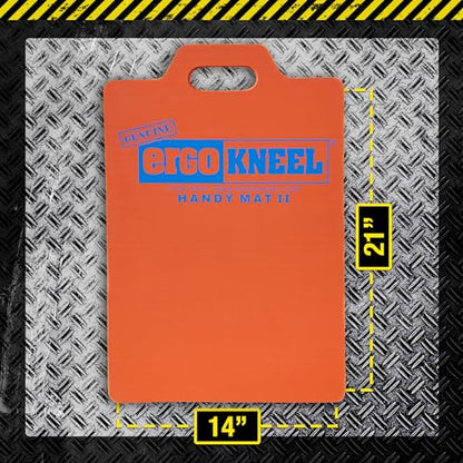 High Visibility Foam Kneeling Pad, 14" x 21", Extra Thick | Heavy-duty anti-fatigue foam, High-visibility orange, Safety, Aircraft maintenance, Construction, Garden use