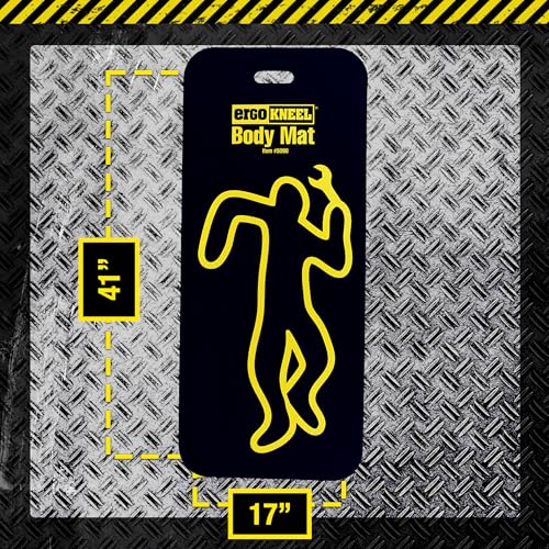 Body Mat, 41" x 17" x 1", Heavy-Duty Anti-Fatigue Foam Pad | Industrial use, Severe kneeling, Heavy-duty foam, Anti-fatigue comfort, 41" x 17" x 1" - size: Body Mat (41” x 17”)