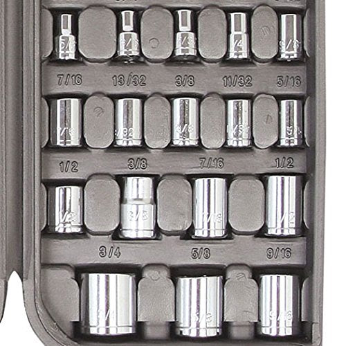 Apollo Tools 79 Piece Multi-Purpose SAE and Metric Tool Set with Sockets for the Garage, Home or on the Road. Includes Essential Tools for Vehicle Maintenance and Repairs - Red- DT9411 - size: 79-Piece
