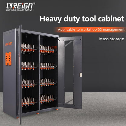 Large Capacity CNC Tool Storage Cabinet, Tool Holder Station Rack With Lock, Multi-Purpose Holder Suitable for Machinists and Workers - size: CAT40/BT40-168CAP