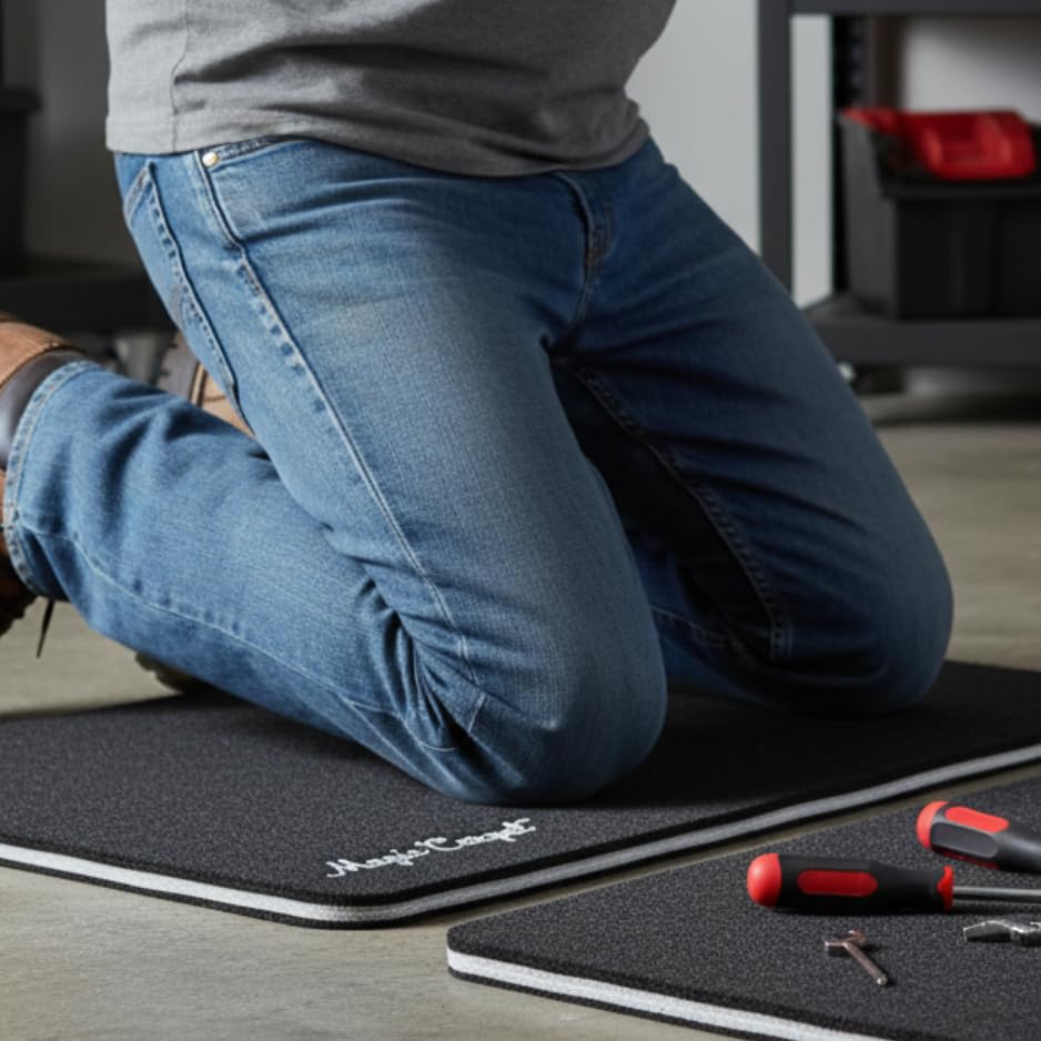 Magic Carpet® DIY Absorbent Work & Surface Protection Mat, 2-Pack | 18" x 11.75" | absorbs spills and cushions dropped tools | strong, puncture-resistant | low-profile comfort | made in USA - size: Standard | 18″ × 11.75″