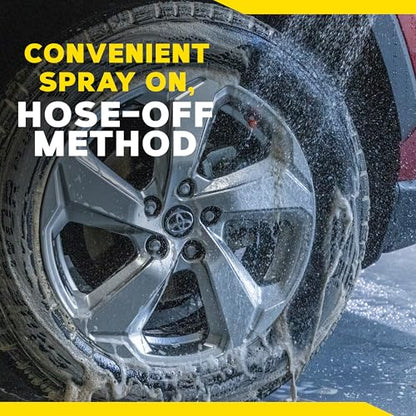 Meguiar's Hot Rims Wheel & Tire Cleaner, Tire Cleaner Spray, Powers Through Brake Dust And Road Grime; Use On Wheels Sidewalls On Cars, Trucks & Suvs For Tire Shine - 24 Oz Spray Bottle